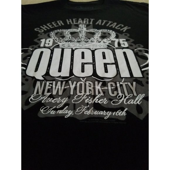 Queen Mens Sheer Heart Attack New York 1975 T-Shirt Size S Small - Picture 3 of 3